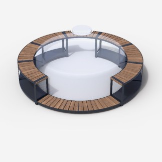 Entourage miami spa SOFTUB anthracite