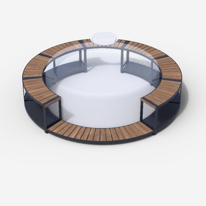 Entourage miami spa SOFTUB anthracite